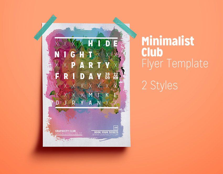 Minimalist Club Flyer Template