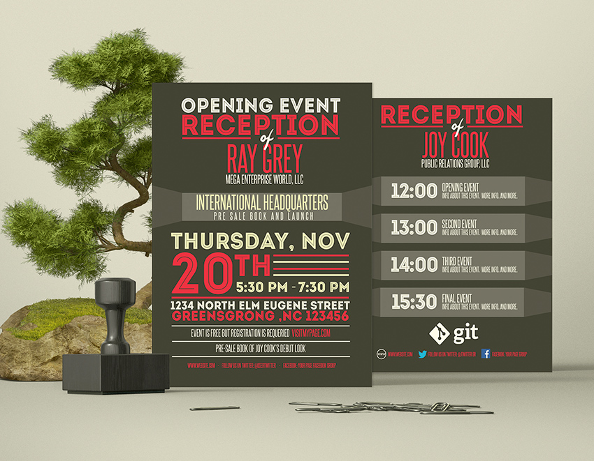 Event Program Template PSD