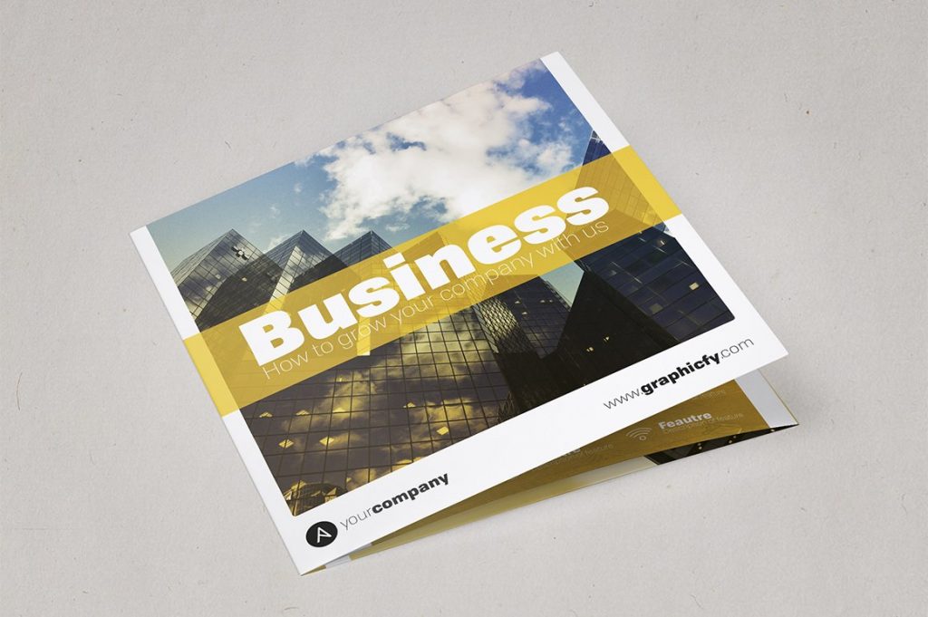 Square Trifold Brochure Template